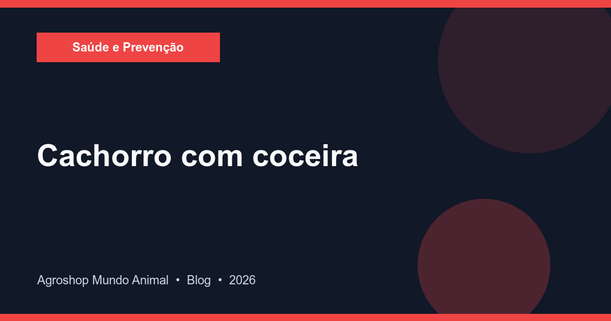 Cachorro se coçando