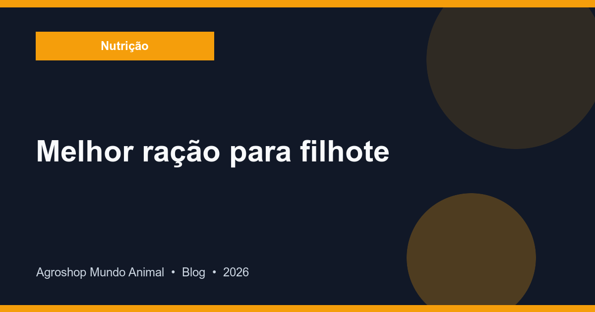 Filhote de cachorro comendo ração