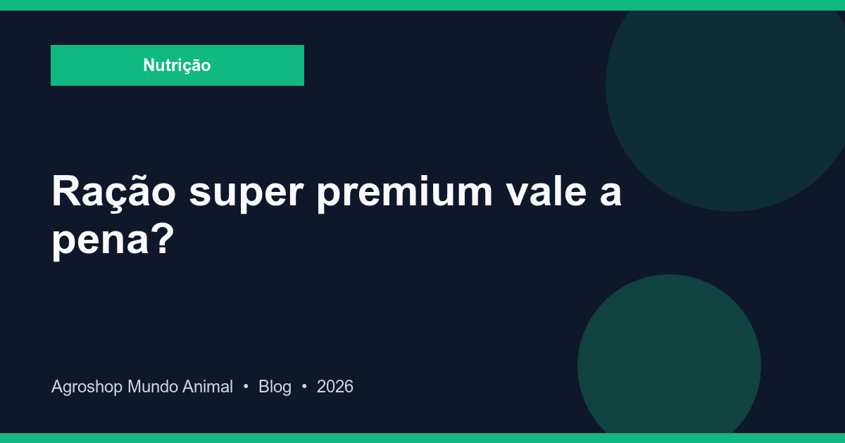 Cachorro comendo ração de alta qualidade