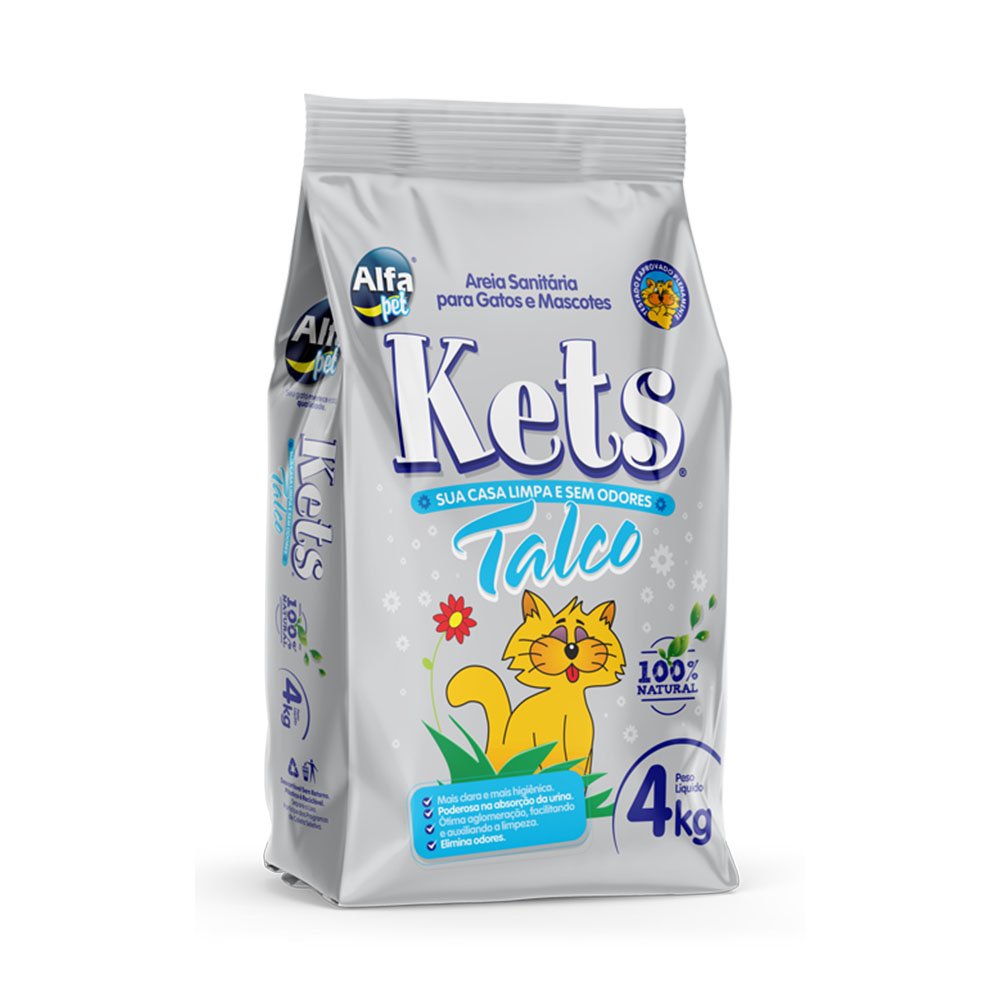 AREIA SANITARIA KETS 4KG - Imagem 5