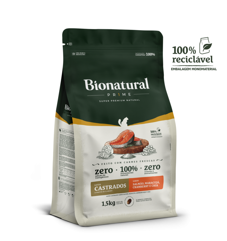 BIONATURAL GATOS CAST SALMAO 20KG