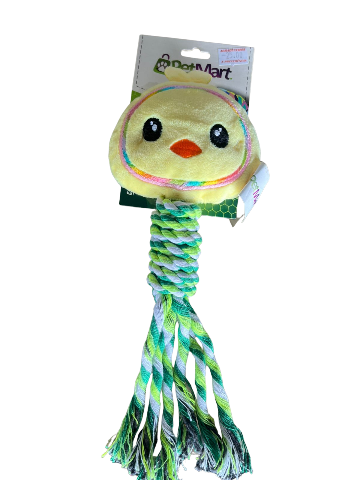 PELUCIA- PINTINHO AMARELO C/ CORDA