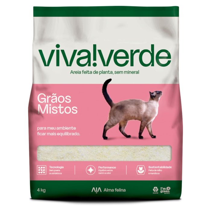 AREIA V. VERDE GRAOS MISTOS-SALMAO 4KG