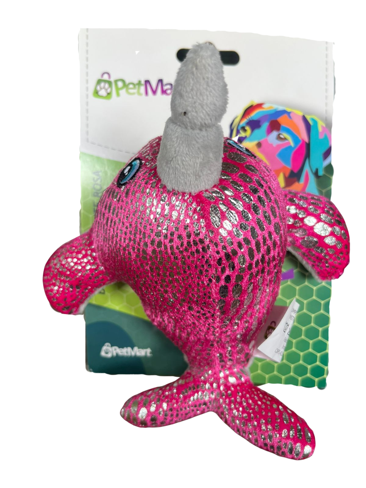 PELUCIA- BALEIA BRILHANTE ROSA