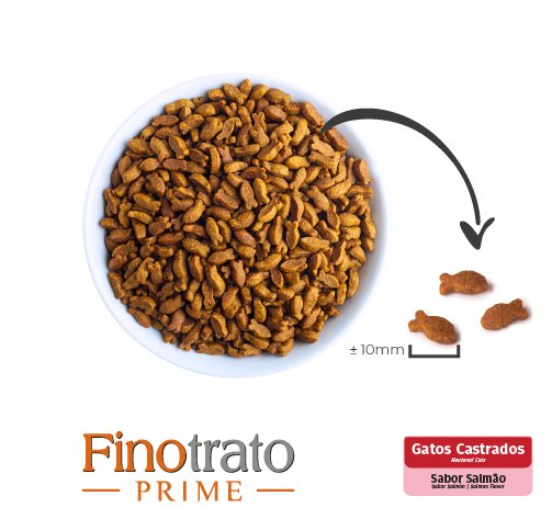 FINOTRATO PRIME SALMAO GATOS CASTRADOS 10,1KG - Imagem 2