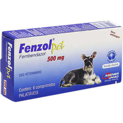 FENZOL PET 500 MG COM 6 COMP