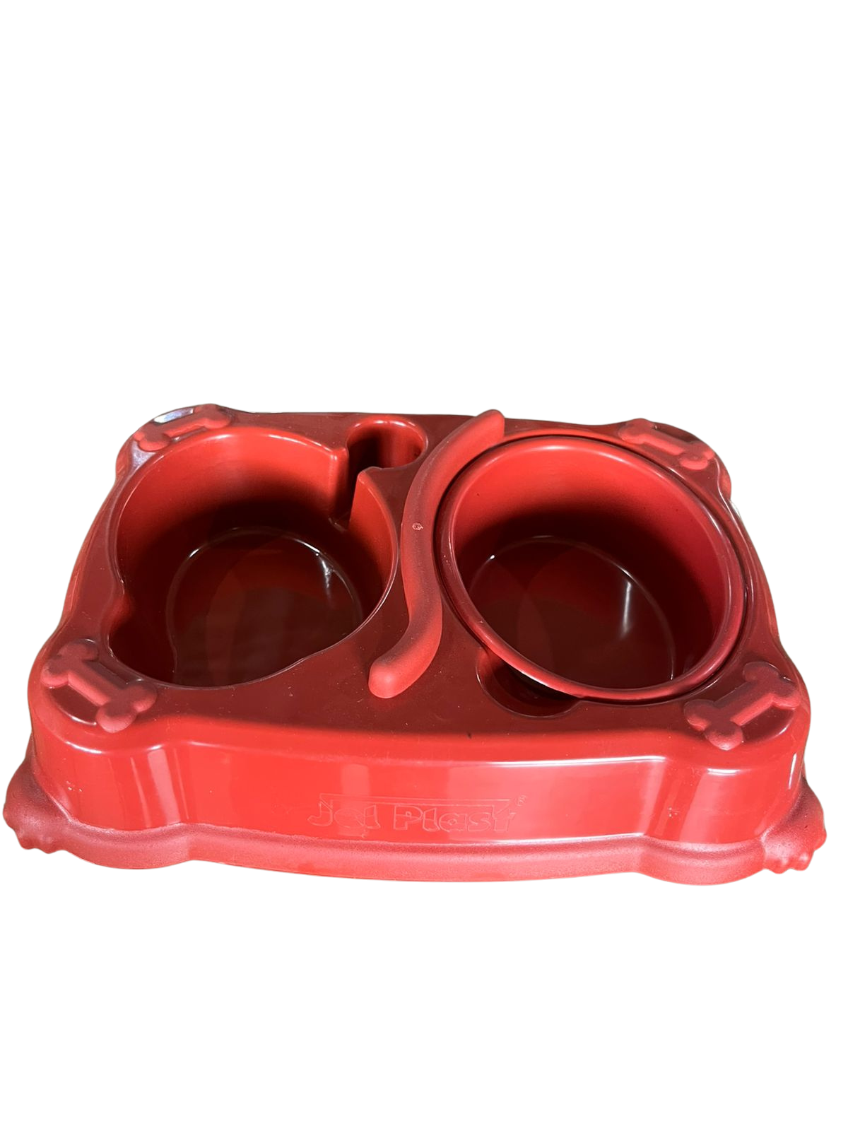 COM E BEB PLAST DUPLO PRIME 300ML VERMELHO