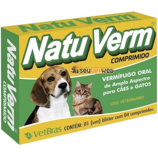 NATU VERM CX COM 4 COMPRIMIDOS