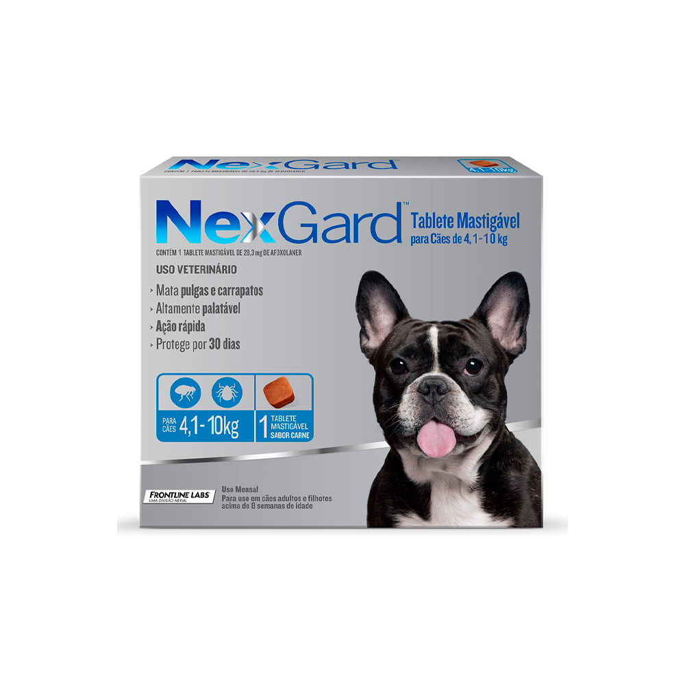 NEXGARD AFOXOLANER 4,1 a 10KG 1UN 