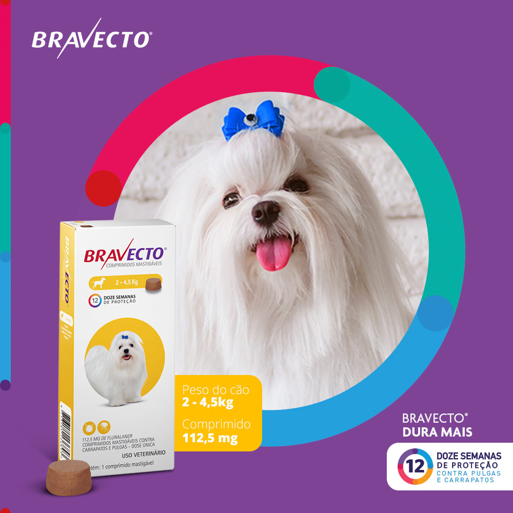 BRAVECTO 112,5 MG ( 2 - 4,5KG )  - Imagem 3