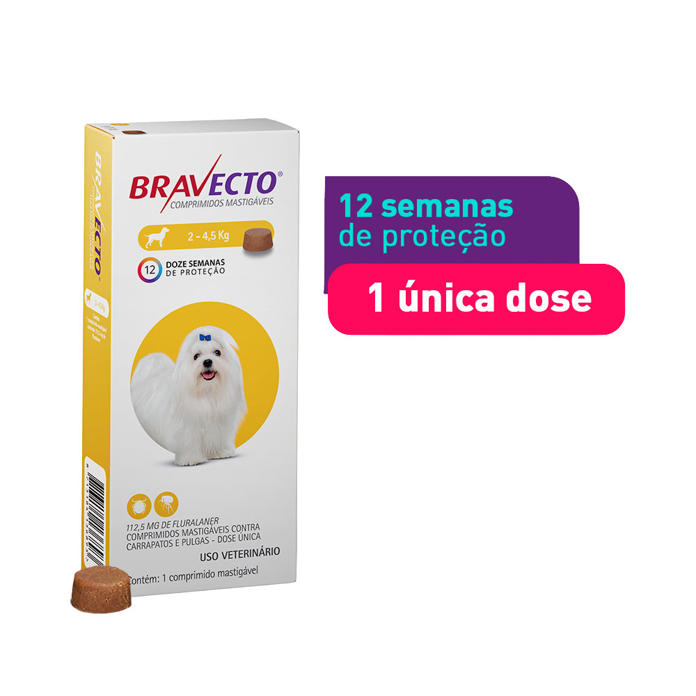 BRAVECTO 112,5 MG ( 2 - 4,5KG )  - Imagem 2