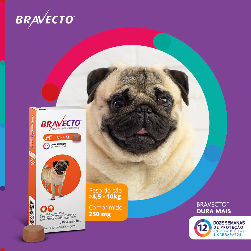 BRAVECTO 250 MG ( 4,5 - 10 KG ) - Imagem 3