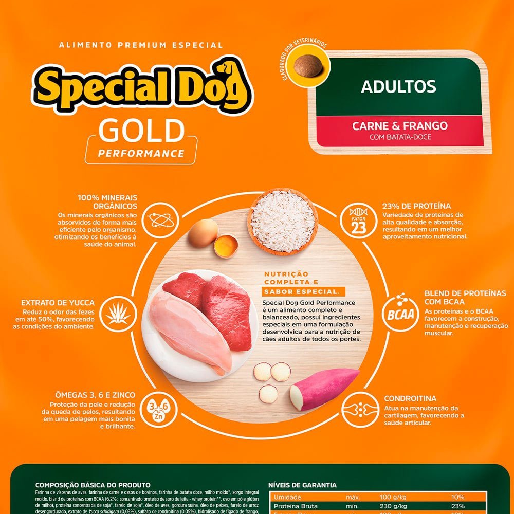 SPECIAL DOG GOLD PERFORMACE 10,1KG - Imagem 2