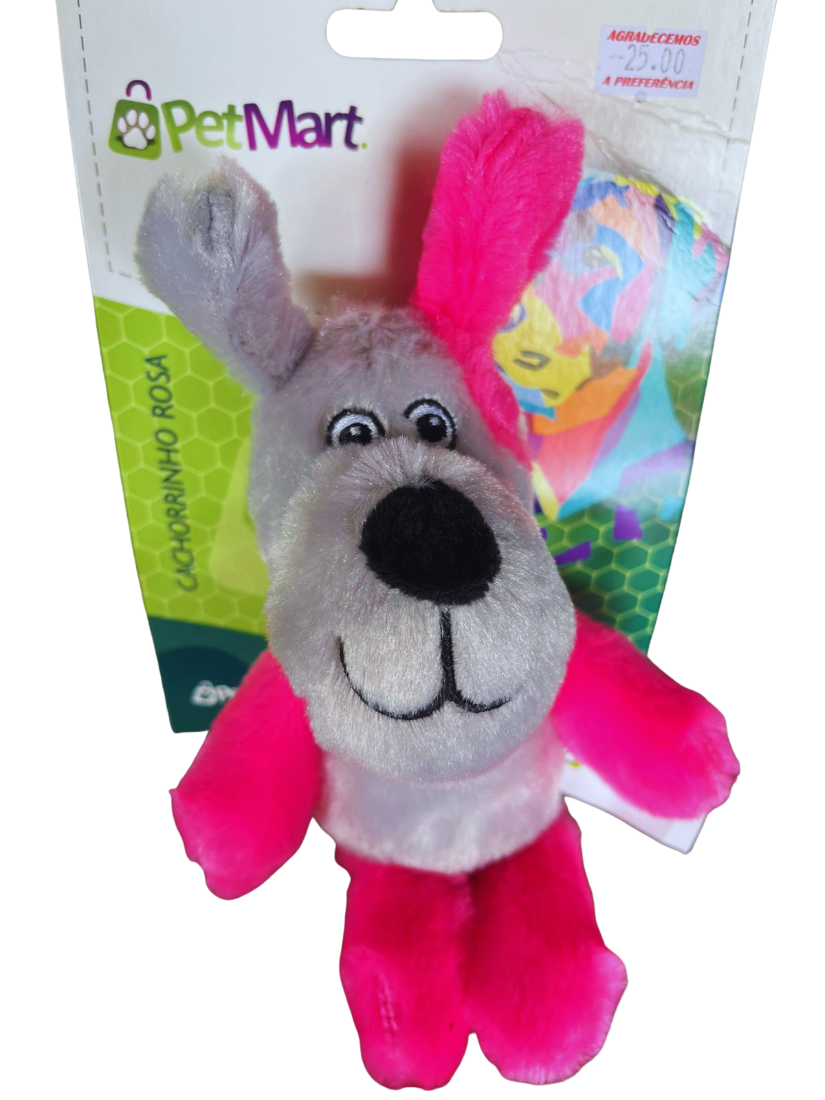 PELUCIA- CACHORRINHO ROSA