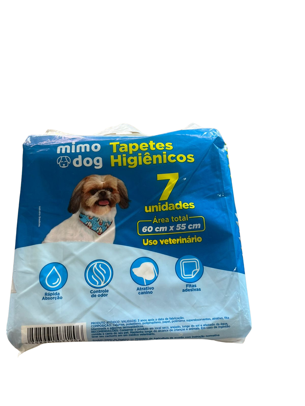 TAPETE HIGIENICO MIMODOG 60X55 C/ 7UN