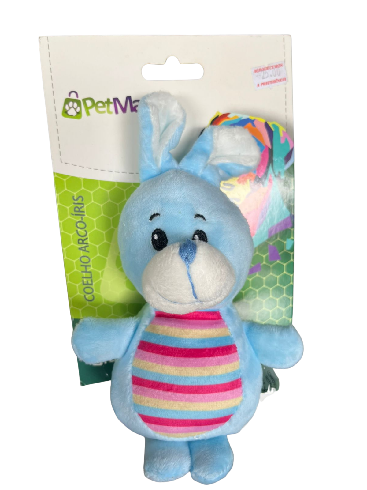 PELUCIA- COELHO ARCO-IRIS