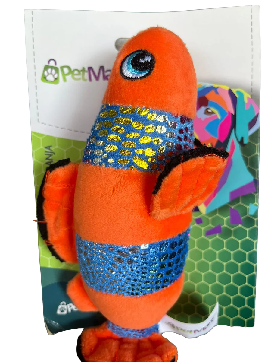 PELUCIA- PEIXE BRILHANTE LARANJA