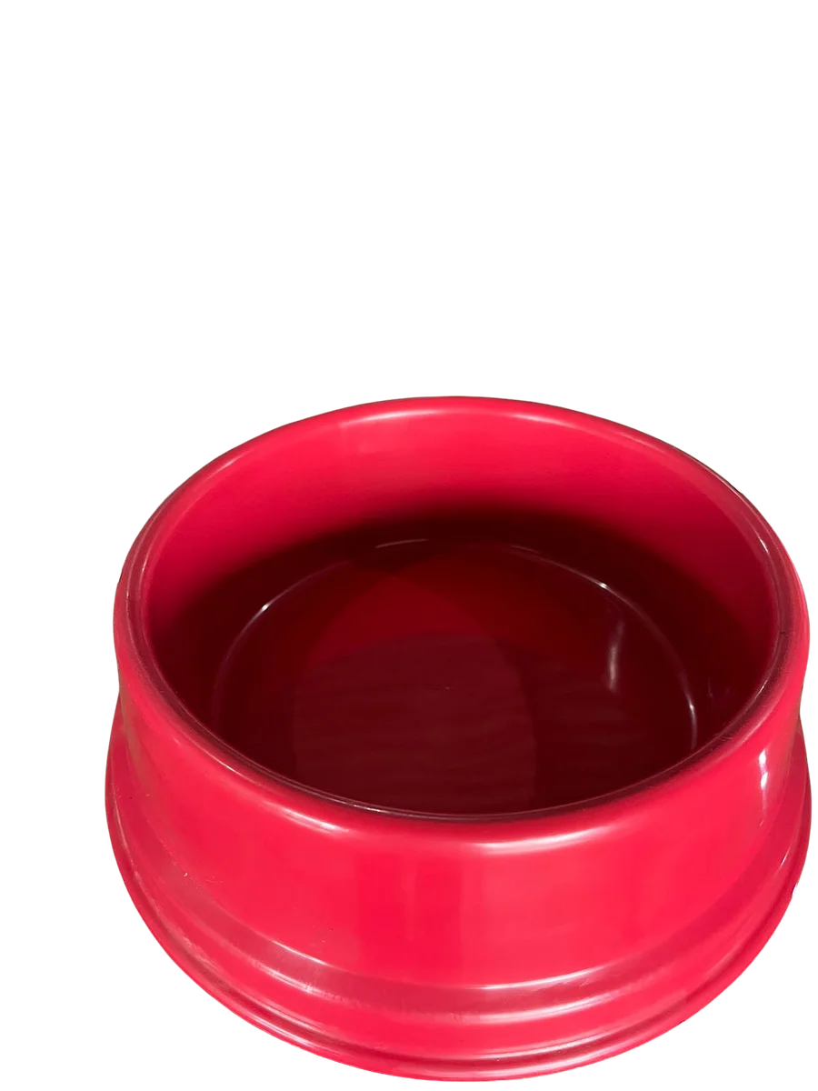 COMEDOURO PLASTICO CAES 1800ML VERMELHO