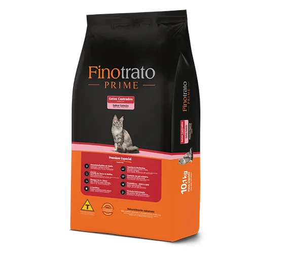 FINOTRATO PRIME SALMAO GATOS CASTRADOS 10,1KG
