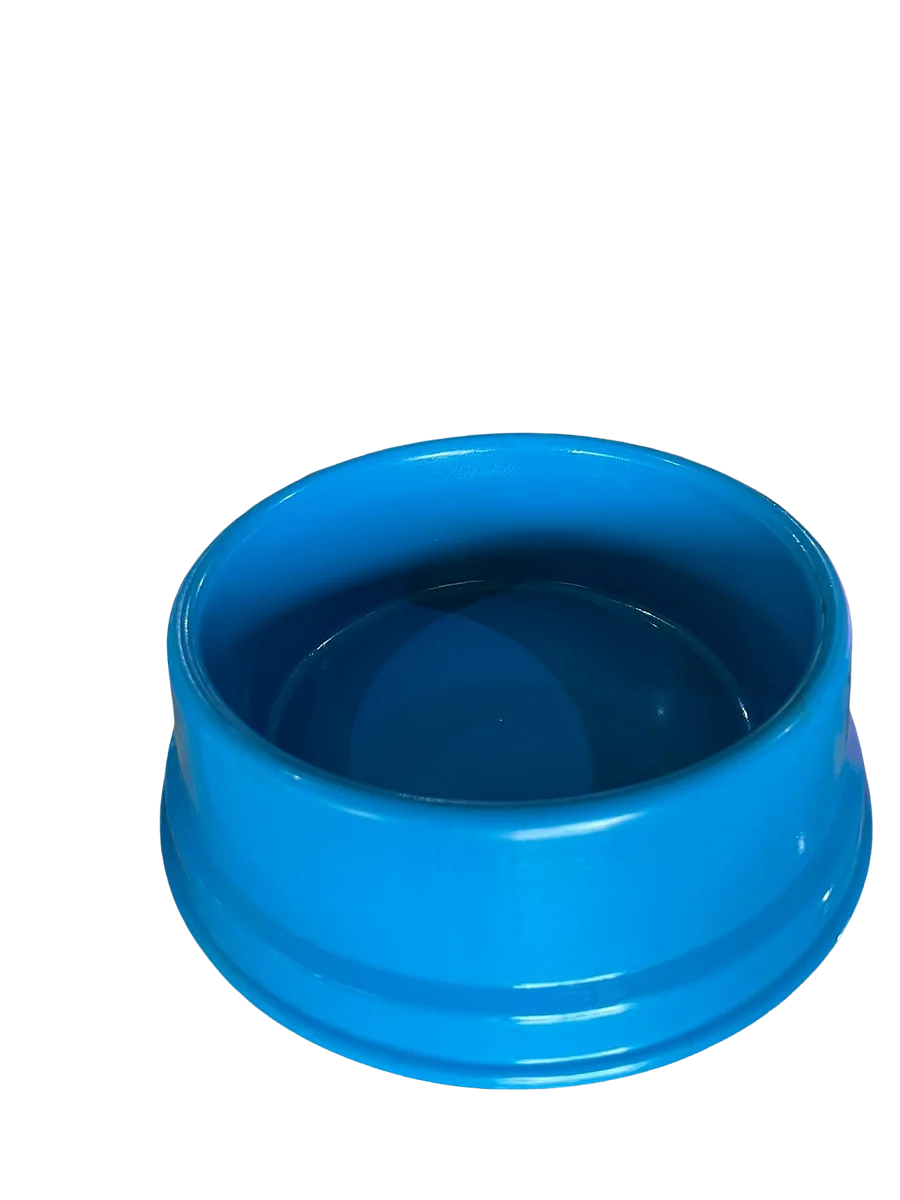 COMEDOURO PLASTICO CAES 1800ML AZUL