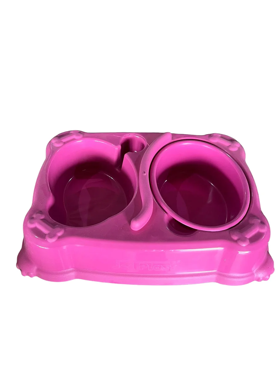 COM E BEB PLAST DUPLO PRIME 300ML ROSA