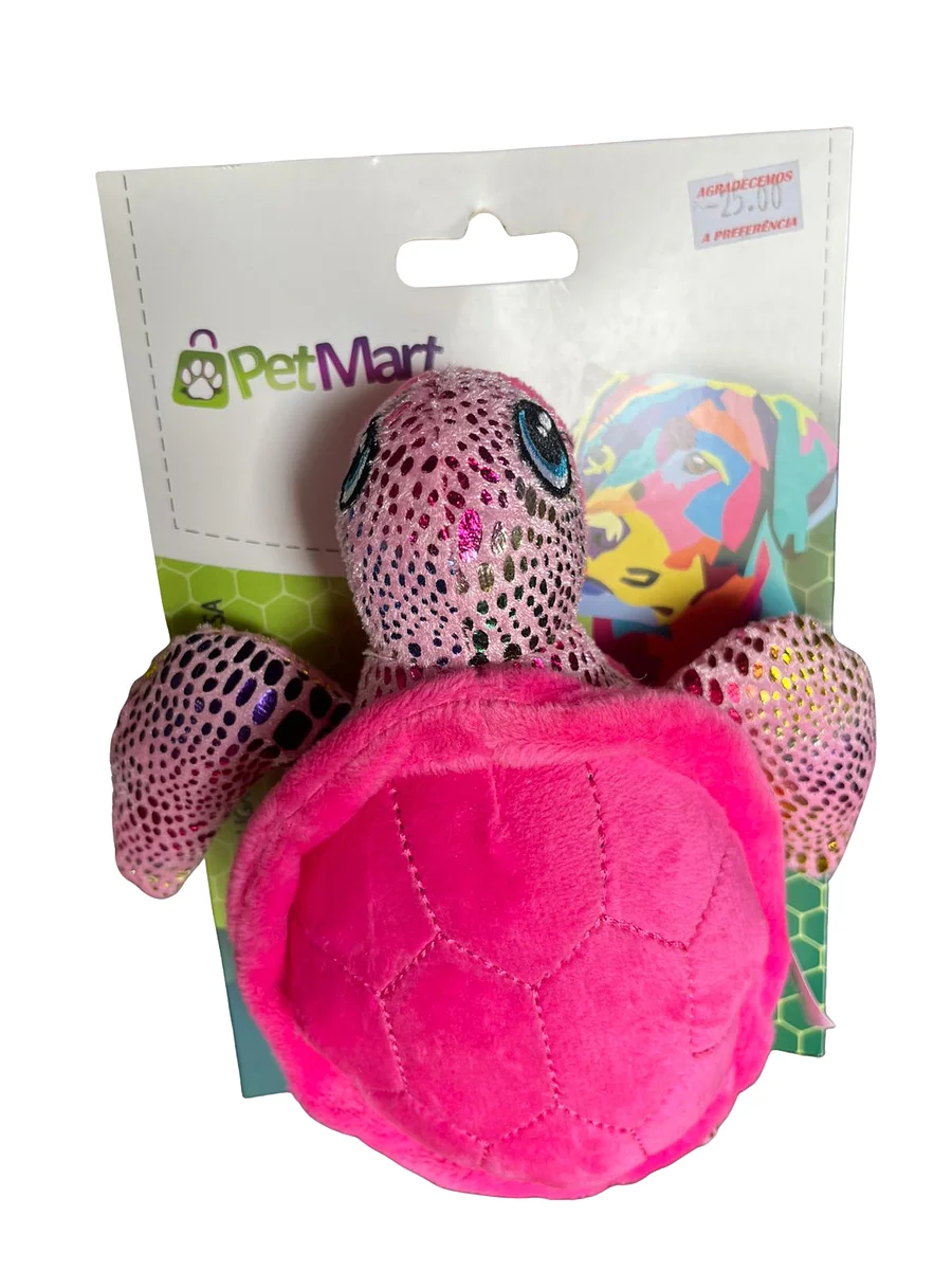 PELUCIA- TARTARUGA BRILHANTE ROSA