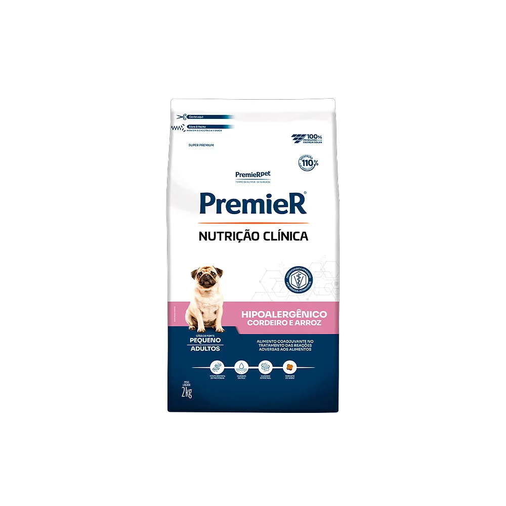PREMIER NUTRICAO CLINICA AD. HIPOALERGENICA CORDEIRO PEQ PORTE 10,1 KG