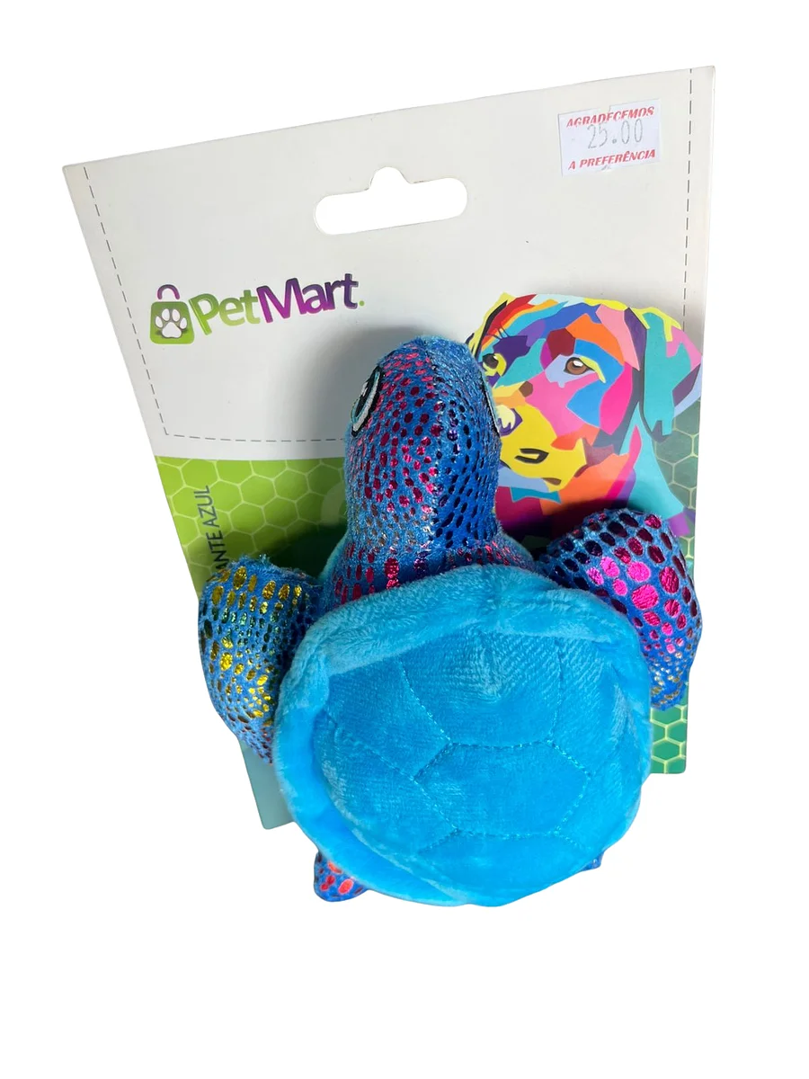 PELUCIA- TARTARUGA BRILHANTE AZUL